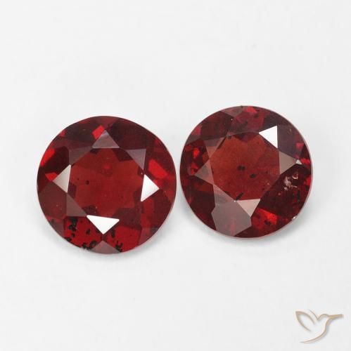 1.32 ct natürliche Sangria Rot Pyrop-Granat-Edelsteine, Runden, VS-SI