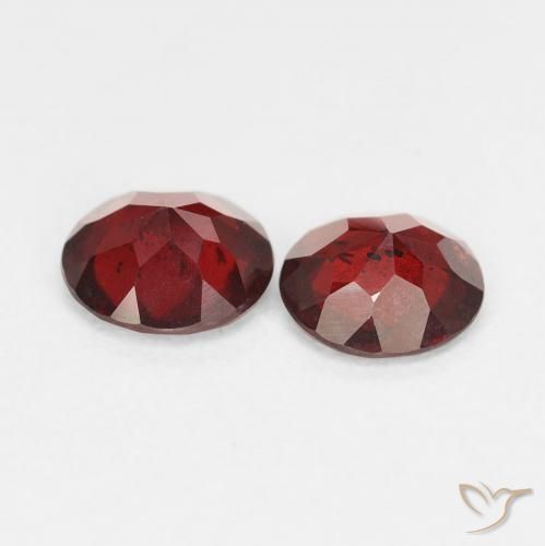 1.32 ct natürliche Sangria Rot Pyrop-Granat-Edelsteine, Runden, VS-SI