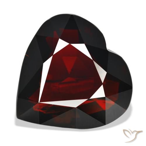 37.20ct Schwärzlich Rot Pyrop-Granat, Herz, IF
