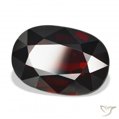 9,17 ctw natürlicher Schwärzlich Rot Pyrop-Granat, Oval, IF