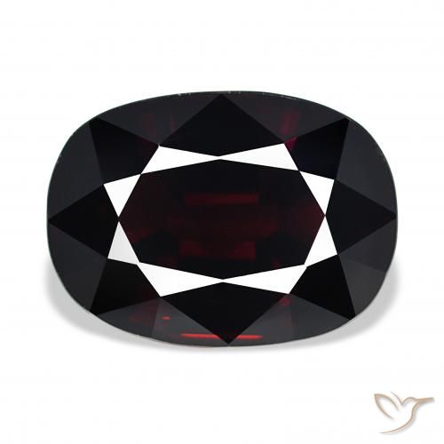 16.73ct Schwärzlich Rot Pyrop-Granat, Kissen, IF