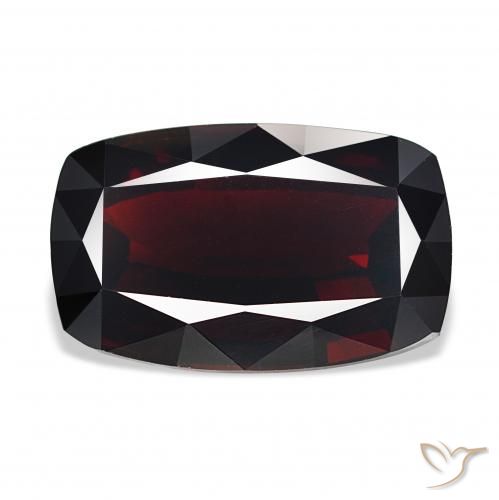 18.58ct Schwärzlich Rot Pyrop-Granat, Kissen, VVS