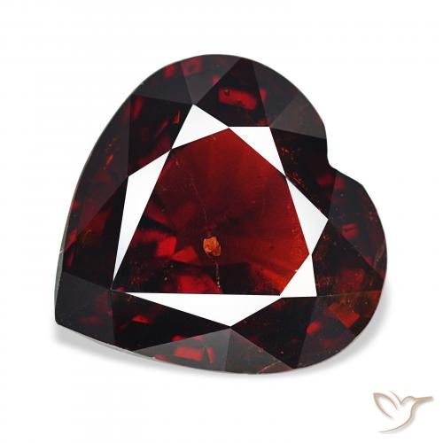 15.79ct dunkelrot Pyrop-Granat, Herz, VS