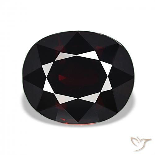 11.06ct dunkelrot Pyrop-Granat, Oval, VVS