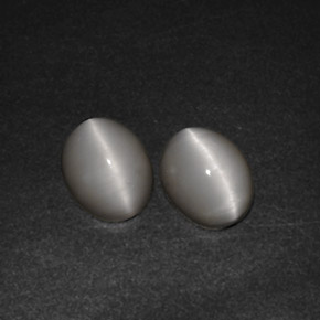  ct natürliche cream Quartz Cat's Eye-Edelsteine, Transparent, Transparent / Lichtdurchlässig