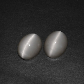  ct natürliche cream Quartz Cat's Eye-Edelsteine, Transparent, Transparent / Lichtdurchlässig