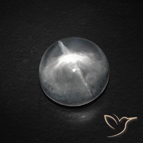 10.14ct Natürlicher Klares Weiß Quarz-Katzenauge, Runden, Transparent