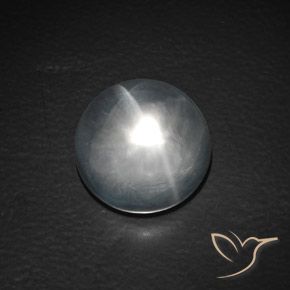 9.88ct Natürlicher Klares Weiß Quarz-Katzenauge, Runden, Transparent