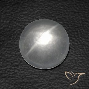 7.30ct Natürlicher Weiß Quarz-Katzenauge, Runden, Transparent
