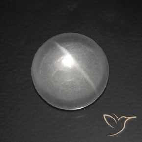 7.56ct Natürlicher Weiß Quarz-Katzenauge, Runden, Transparent