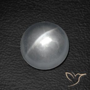 8.34ct Natürlicher Weiß Quarz-Katzenauge, Runden, Transparent