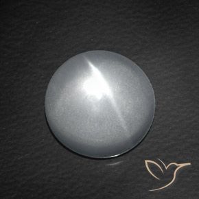 8.14ct Natürlicher Klares Weiß Quarz-Katzenauge, Runden, Transparent