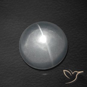 8.14ct Natürlicher Weiß Quarz-Katzenauge, Runden, Transparent