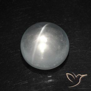 8.09ct Natürlicher Weiß Quarz-Katzenauge, Runden, Transparent
