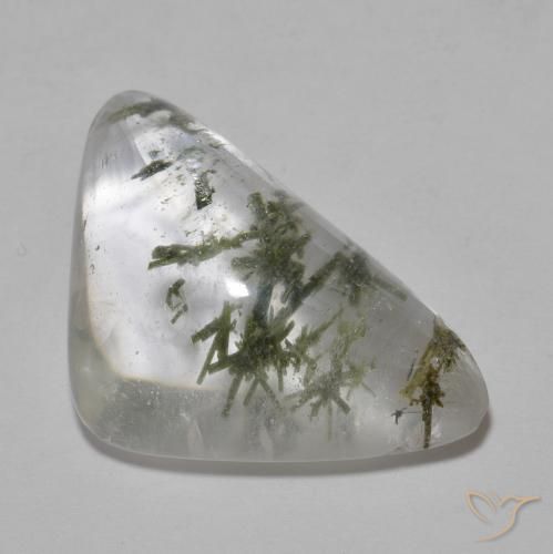 9,17 ctw natürlicher Mehrfarbig Quarz mit Hedenbergit, Trillion, Transparent