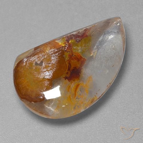 16.81ct Natürlicher Mehrfarbig Quarz mit Markasit, Fantasie, Transparent