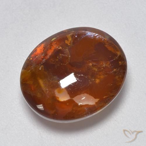 9,17 ctw natürlicher Mehrfarbig Quarz mit Markasit, Oval, Transparent