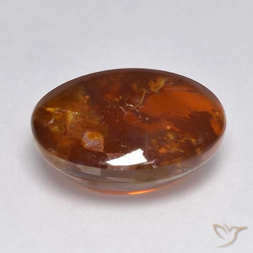 9,17 ctw natürlicher Mehrfarbig Quarz mit Markasit, Oval, Transparent