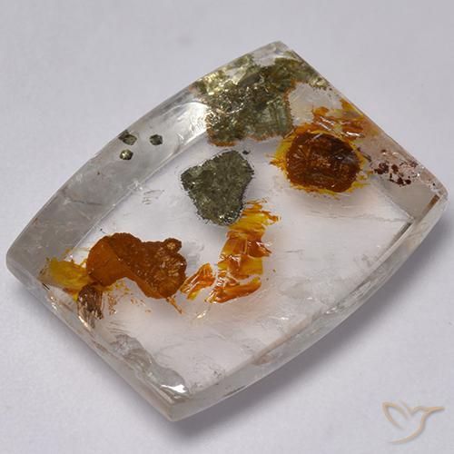 9,17 ctw natürlicher Mehrfarbig Quarz mit Markasit, Fantasie, Transparent