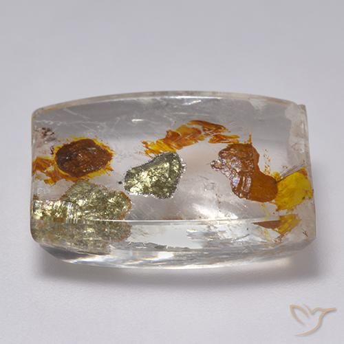 9,17 ctw natürlicher Mehrfarbig Quarz mit Markasit, Fantasie, Transparent
