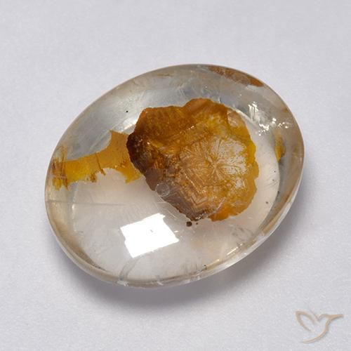 9.04ct Natürlicher Mehrfarbig Quarz mit Markasit, Oval, Transparent