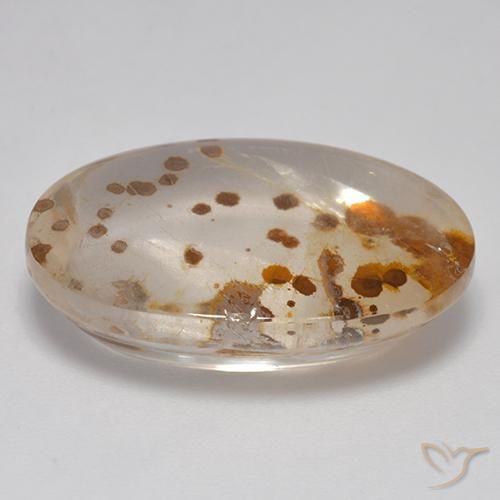 9,17 ctw natürlicher Mehrfarbig Quarz mit Markasit, Oval, Transparent