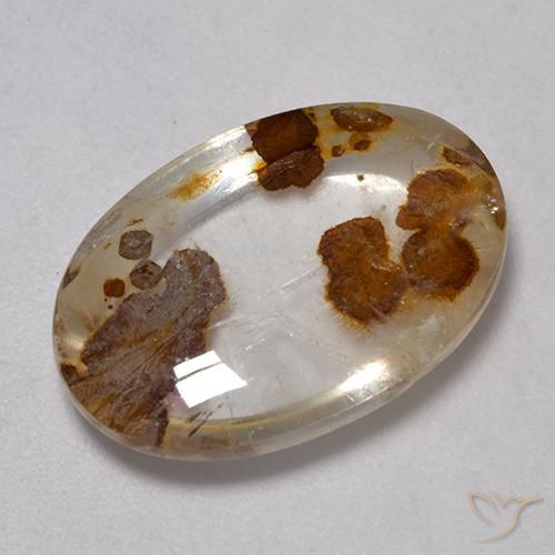 8.86ct Natürlicher Mehrfarbig Quarz mit Markasit, Oval, Transparent