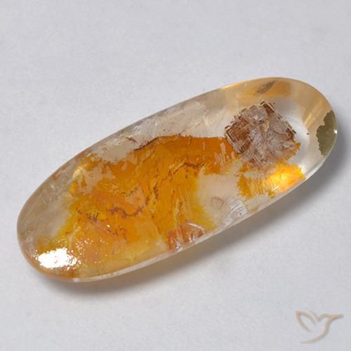 9.59ct Natürlicher Mehrfarbig Quarz mit Markasit, Oval, Transparent