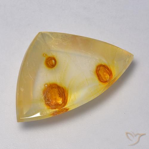 18.15ct Natürlicher Mehrfarbig Quarz mit Markasit, Trillion, Transparent