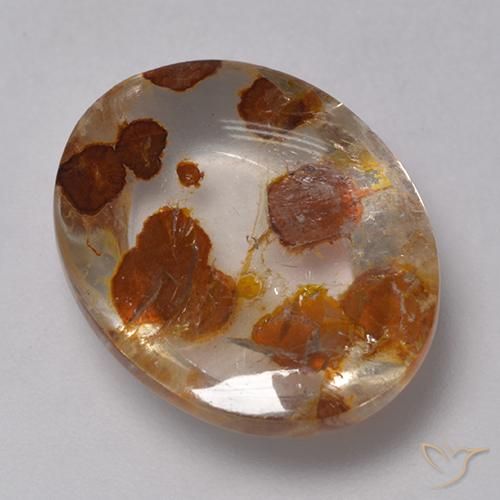 9.52ct Natürlicher Mehrfarbig Quarz mit Markasit, Oval, Transparent