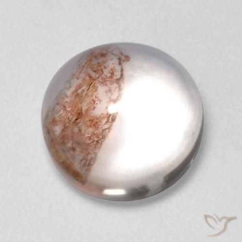 5.76ct Natürlicher Mehrfarbig Quarz mit Markasit, Runden, Transparent