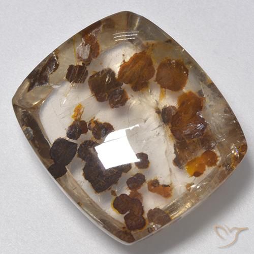 9,17 ctw natürlicher Mehrfarbig Quarz mit Markasit, Kissen, Transparent