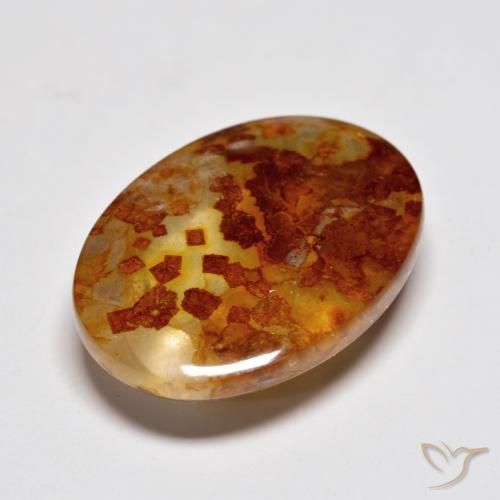 11.98ct Natürlicher Mehrfarbig Quarz mit Markasit, Oval, Transparent