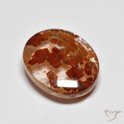 5.24ct Natürlicher Mehrfarbig Quarz mit Markasit, Oval, Transparent