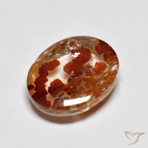 9,17 ctw natürlicher Mehrfarbig Quarz mit Markasit, Oval, Transparent
