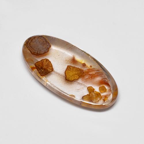 9,17 ctw natürlicher Mehrfarbig Quarz mit Markasit, Oval Schliff, Transparent