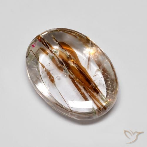 10.33ct Natürlicher Mehrfarbig Quarz mit Markasit, Oval, Transparent