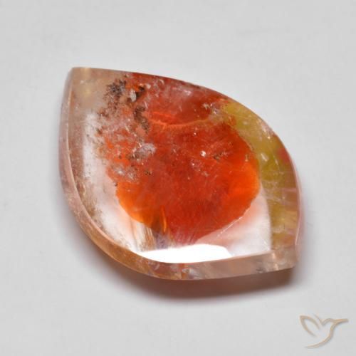 14.85ct Natürlicher Mehrfarbig Quarz mit Markasit, Fantasie, Transparent