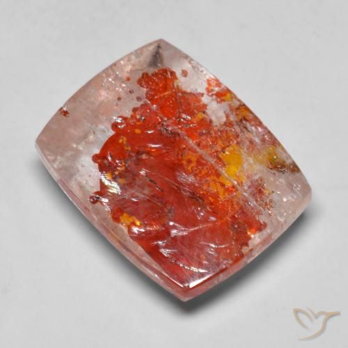13.12ct Natürlicher Mehrfarbig Quarz mit Markasit, Kissen, Lichtdurchlässig