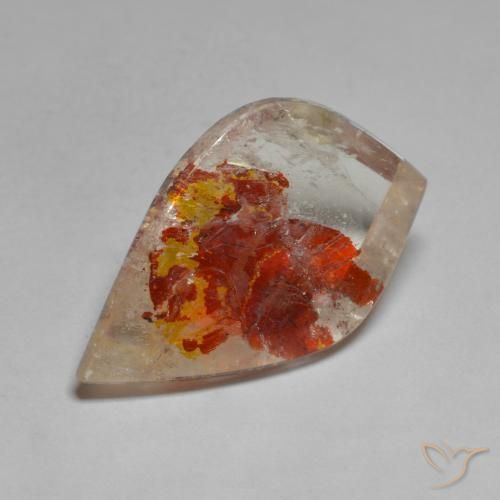 9,17 ctw natürlicher Mehrfarbig Quarz mit Markasit, Fantasie, Transparent