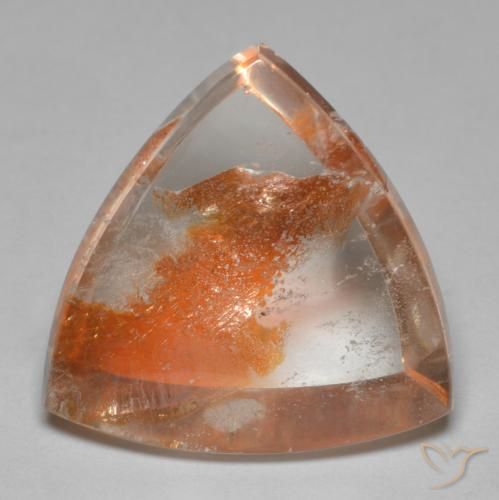17.86ct Natürlicher Mehrfarbig Quarz mit Markasit, Trillion, Transparent