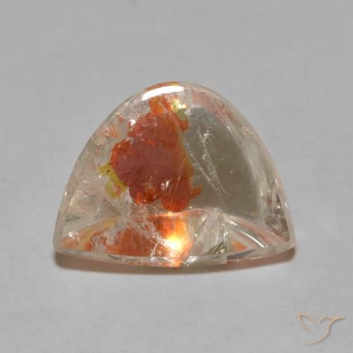 5.59ct Natürlicher Mehrfarbig Quarz mit Markasit, Fantasie, Transparent