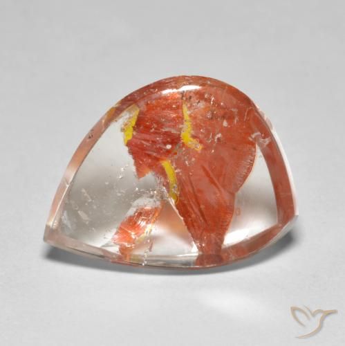 8.89ct Natürlicher Mehrfarbig Quarz mit Markasit, Fantasie, Transparent