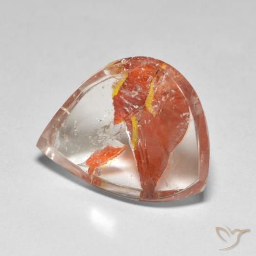 9,17 ctw natürlicher Mehrfarbig Quarz mit Markasit, Fantasie, Transparent