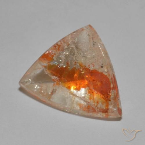 7.67ct Natürlicher Mehrfarbig Quarz mit Markasit, Trillion, Transparent