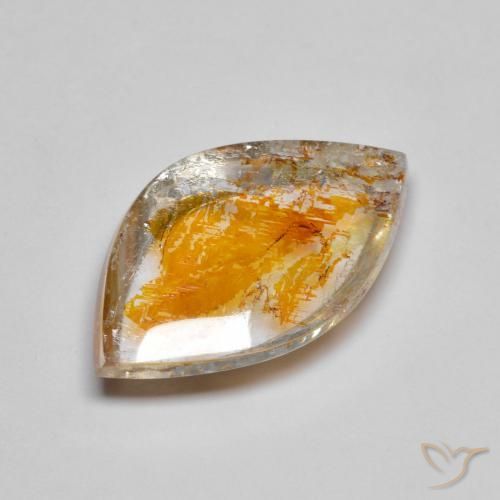 9,17 ctw natürlicher Mehrfarbig Quarz mit Markasit, Fantasie, Transparent
