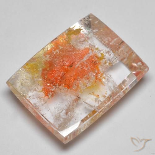 19.23ct Natürlicher Mehrfarbig Quarz mit Markasit, Baguette, Transparent