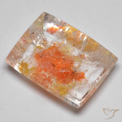 9,17 ctw natürlicher Mehrfarbig Quarz mit Markasit, Baguette, Transparent