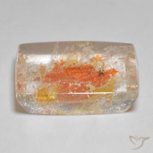 9,17 ctw natürlicher Mehrfarbig Quarz mit Markasit, Baguette, Transparent