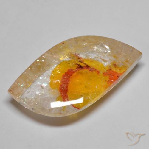 9,17 ctw natürlicher Mehrfarbig Quarz mit Markasit, Fantasie, Transparent